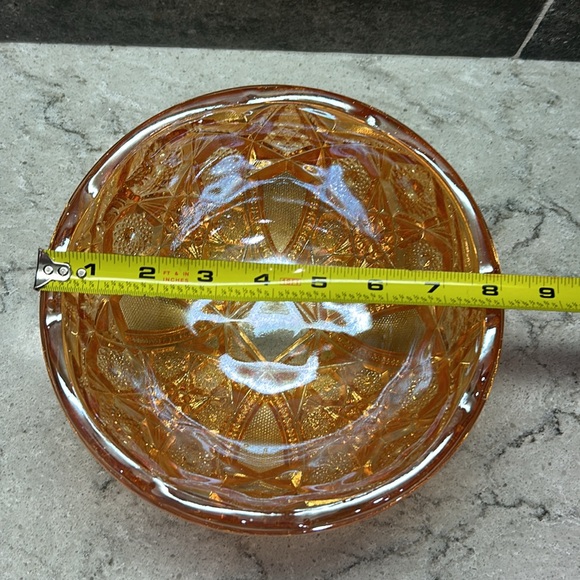 Vintage Carnival Glass Bowl - Picture 3 of 12